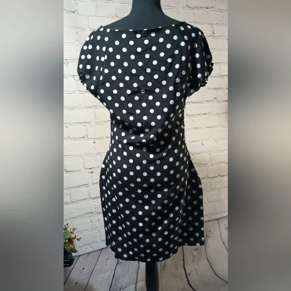 Polka Dot Puff Sleeve Dress - Picture 5 of 12